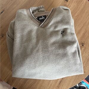Ashworth Light Gray V-Neck Men's Sweater